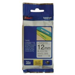 TZE651 Svart Text/Gul 24 mm