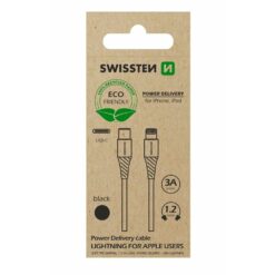 Laddkabel USB-C / Lightning Swissten